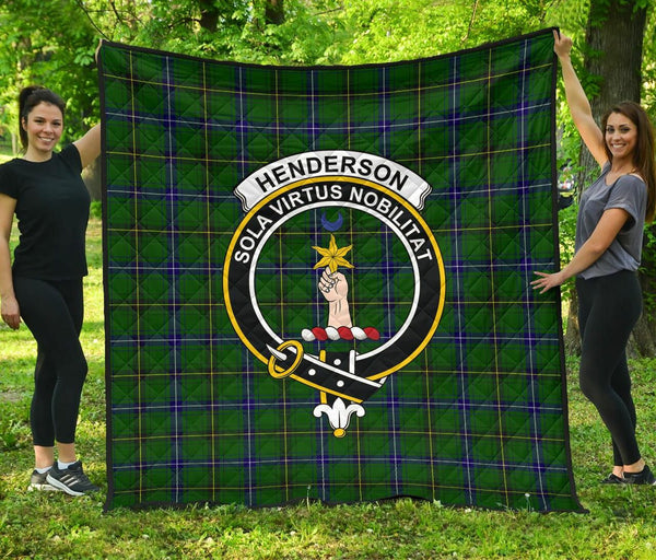 Henderson Modern Tartan Classic Crest Premium Quilt