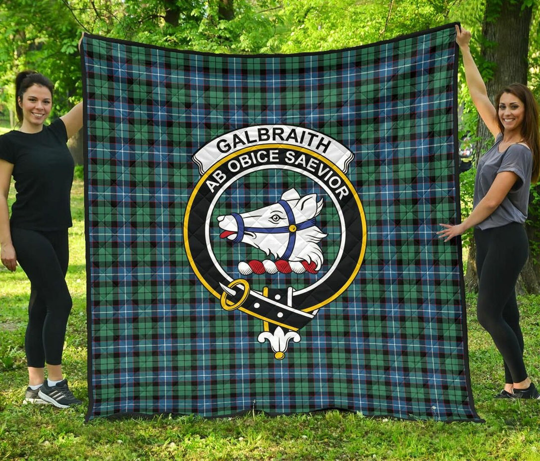 Galbraith Ancient Tartan Classic Crest Premium Quilt