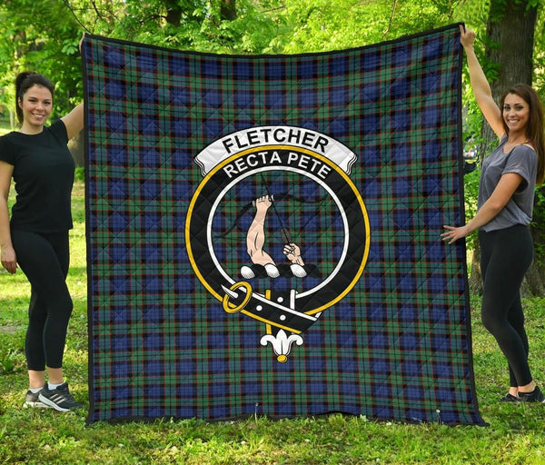 Fletcher Ancient Tartan Classic Crest Premium Quilt