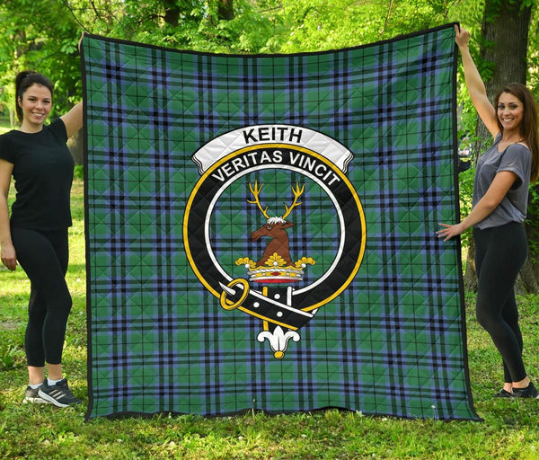 Keith Ancient Tartan Classic Crest Premium Quilt