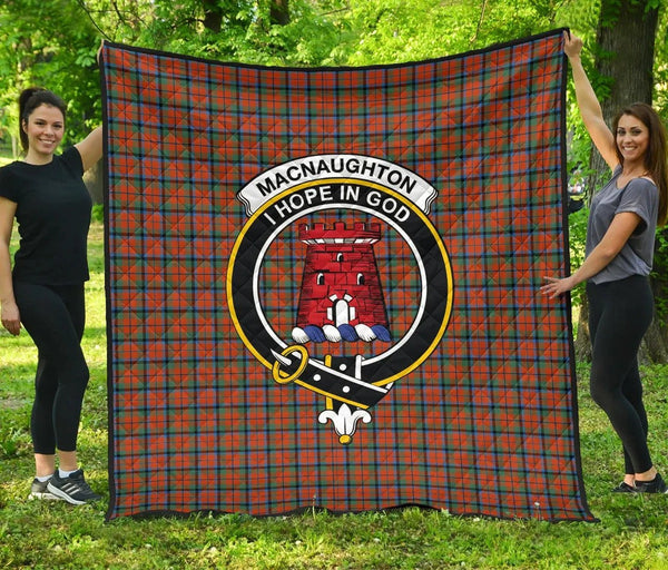 MacNaughton Ancient Tartan Classic Crest Premium Quilt