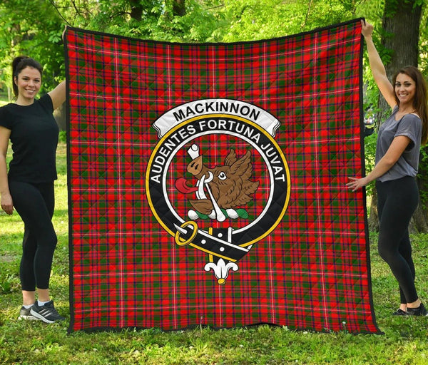 MacKinnon Modern Tartan Classic Crest Premium Quilt