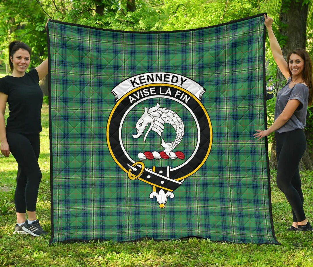 Kennedy Ancient Tartan Classic Crest Premium Quilt