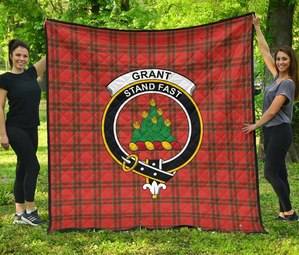 Grant Weathered Tartan Classic Crest Premium Quilt