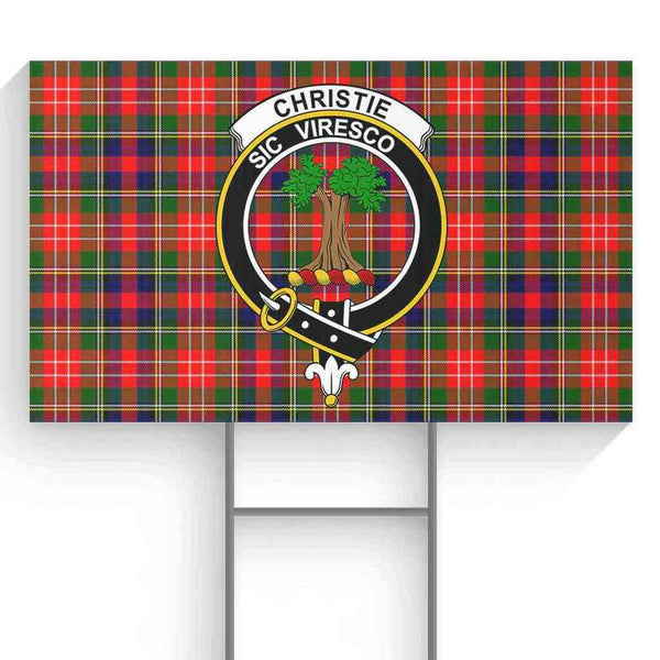 Christie Tartan Classic Crest Yard Sign