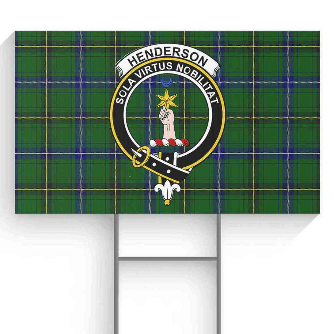 Henderson Tartan Classic Crest Yard Sign