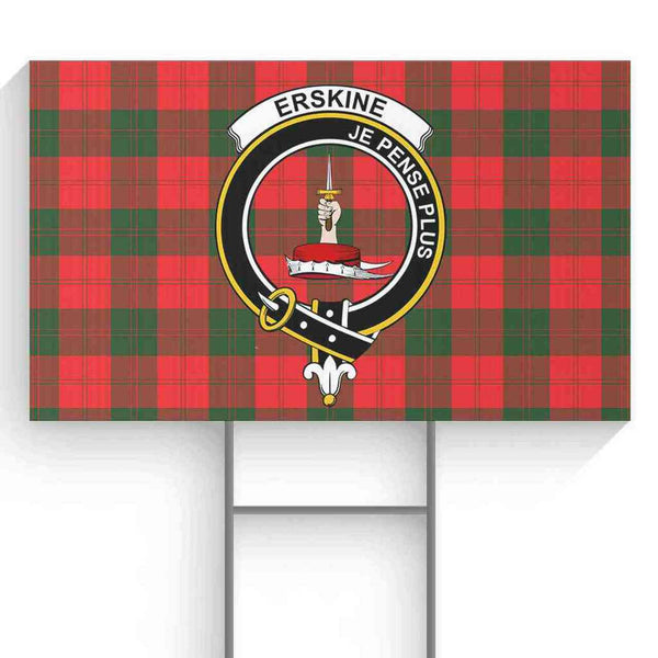 Erskine Tartan Classic Crest Yard Sign