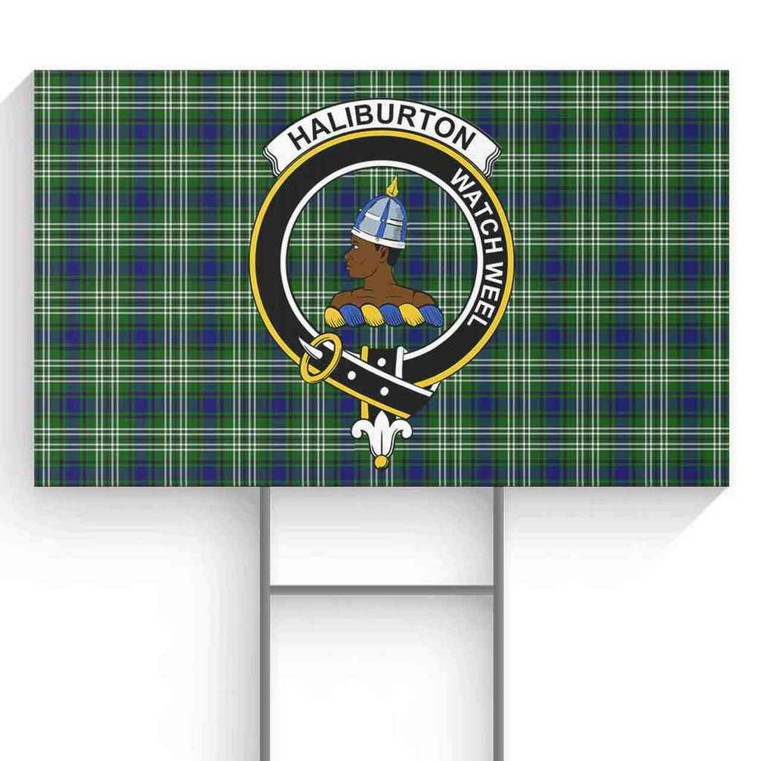 Haliburton Tartan Classic Crest Yard Sign