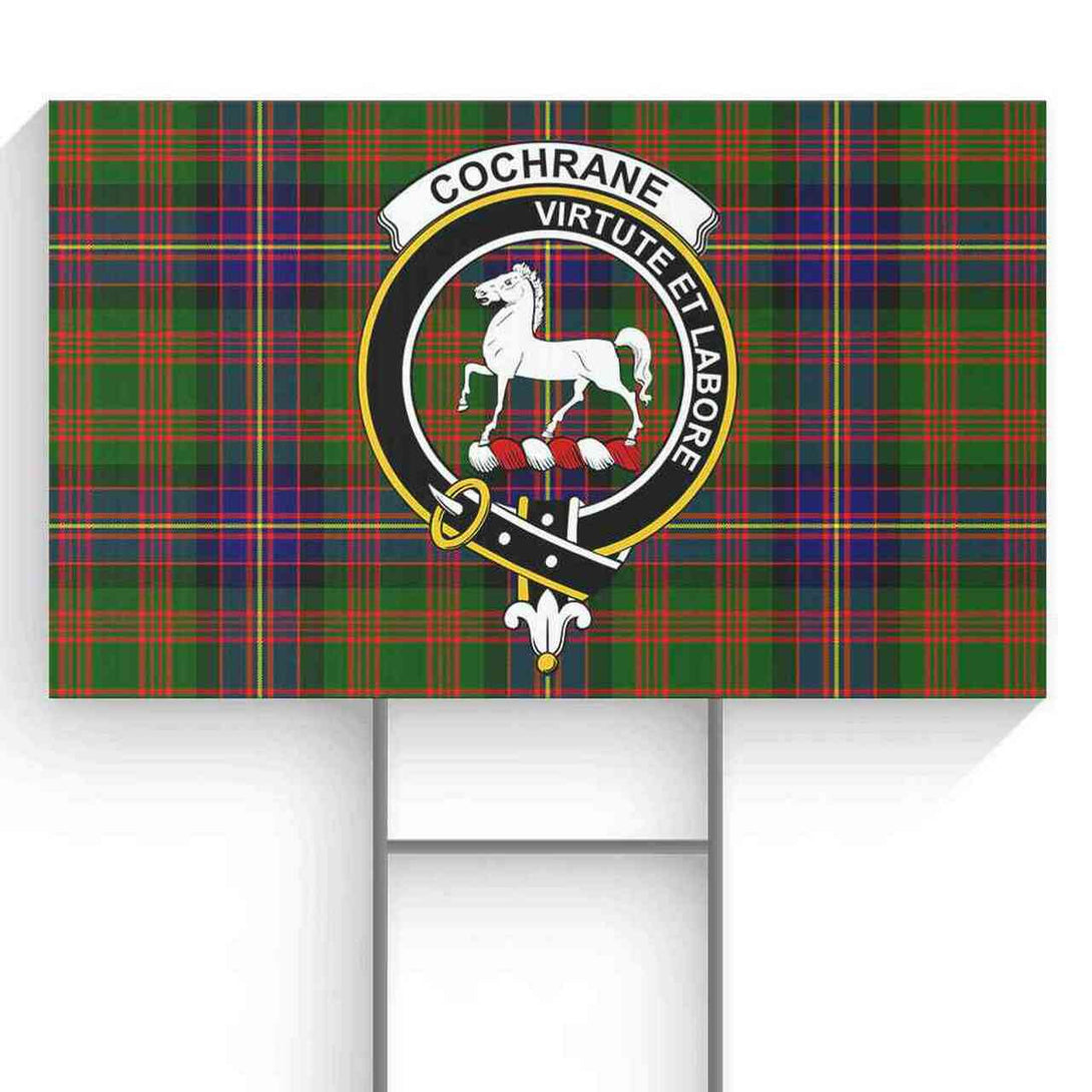 Cochrane Tartan Classic Crest Yard Sign