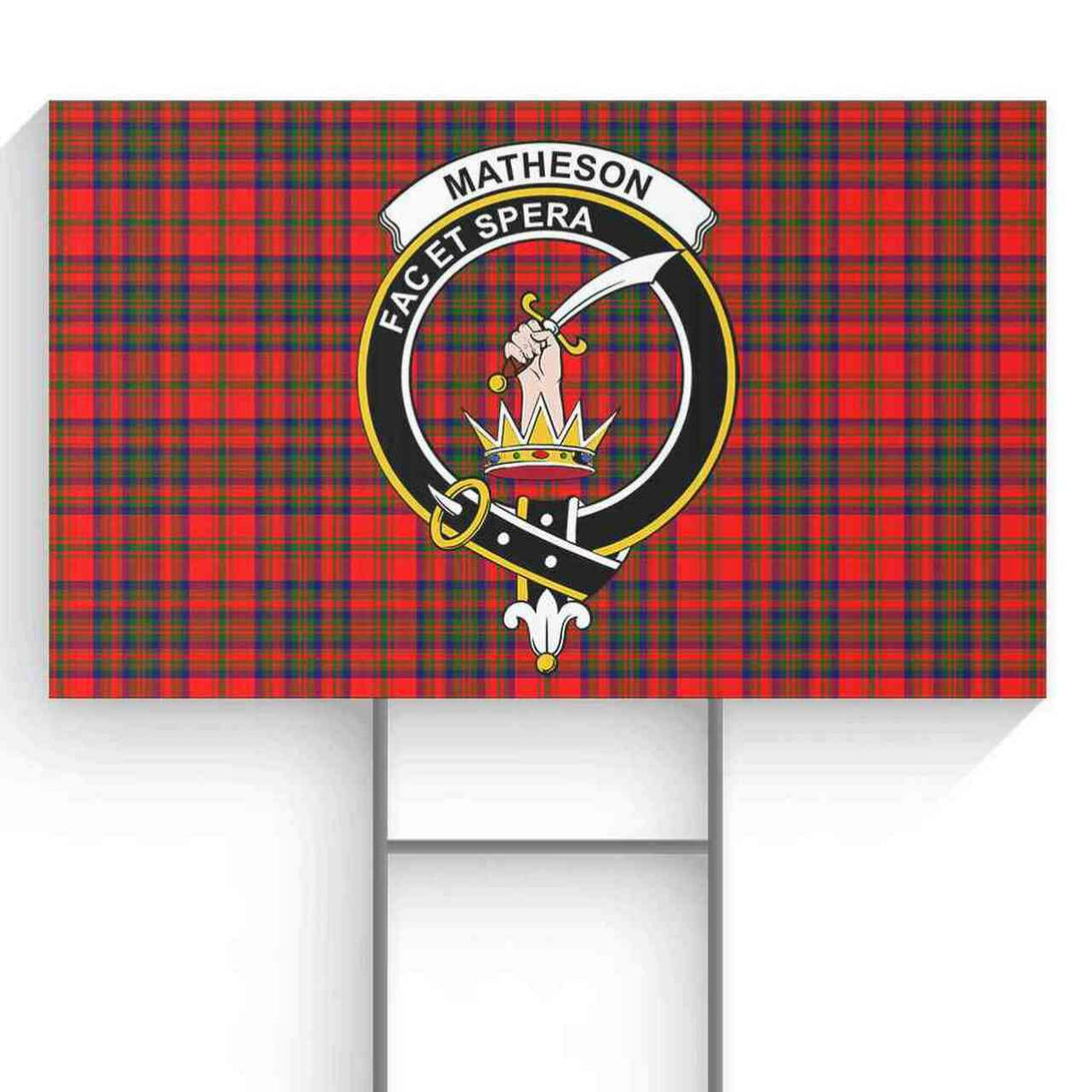 Matheson Tartan Classic Crest Yard Sign