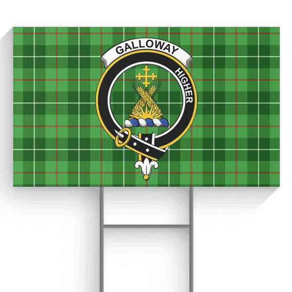 Galloway Tartan Classic Crest Yard Sign