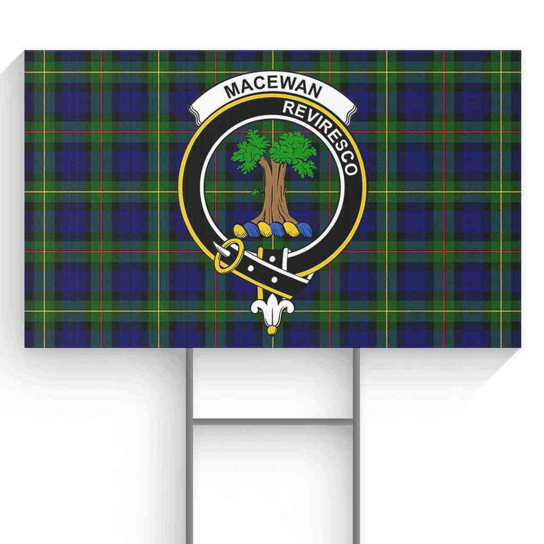 MacEwen Tartan Classic Crest Yard Sign