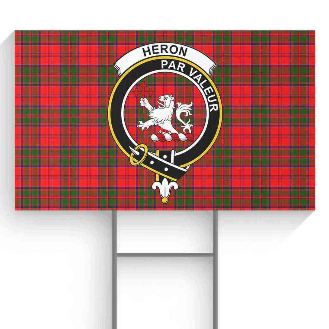 Heron Tartan Classic Crest Yard Sign