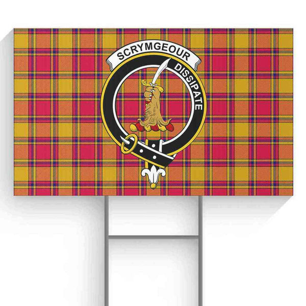 Scrymgeour Tartan Classic Crest Yard Sign