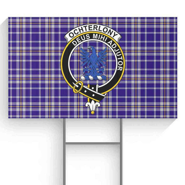 Ochterlony Tartan Classic Crest Yard Sign