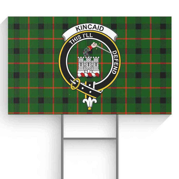 Kincaid Tartan Classic Crest Yard Sign