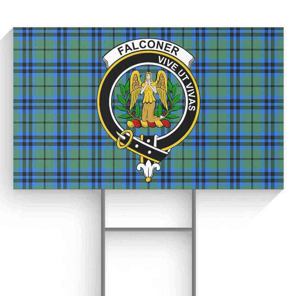 Falconer Tartan Classic Crest Yard Sign