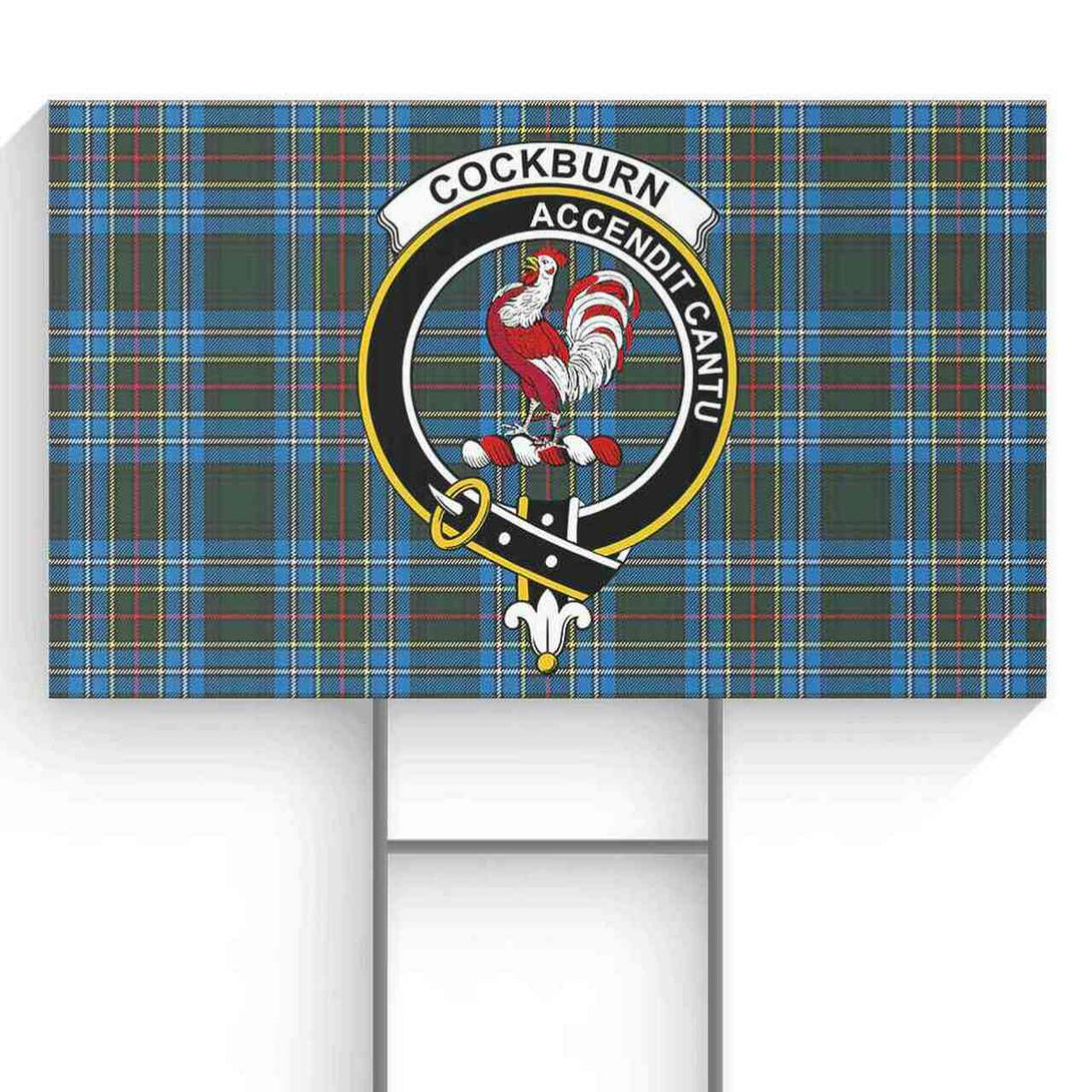 Cockburn Tartan Classic Crest Yard Sign