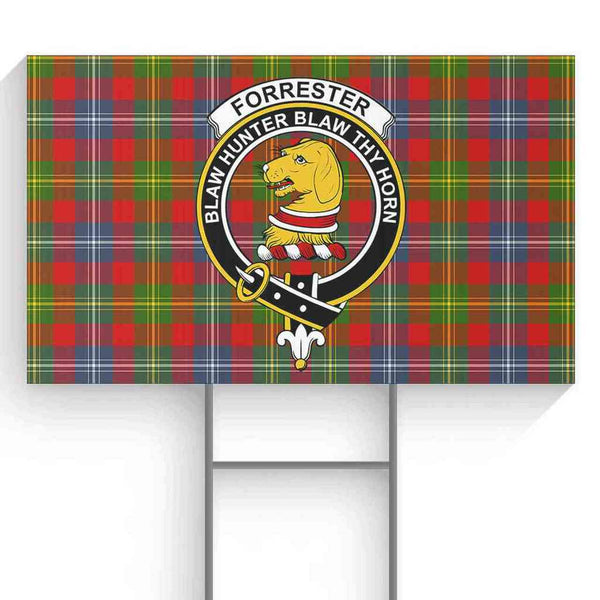 Forrester Tartan Classic Crest Yard Sign