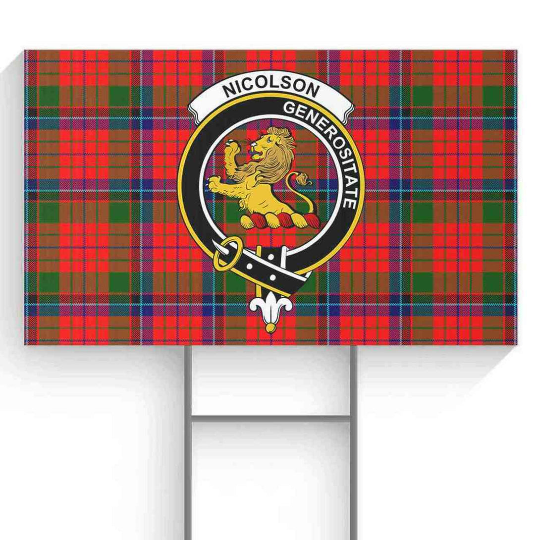 Nicolson Tartan Classic Crest Yard Sign