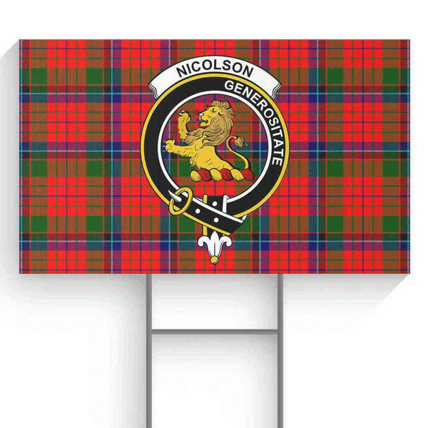 Nicolson Tartan Classic Crest Yard Sign