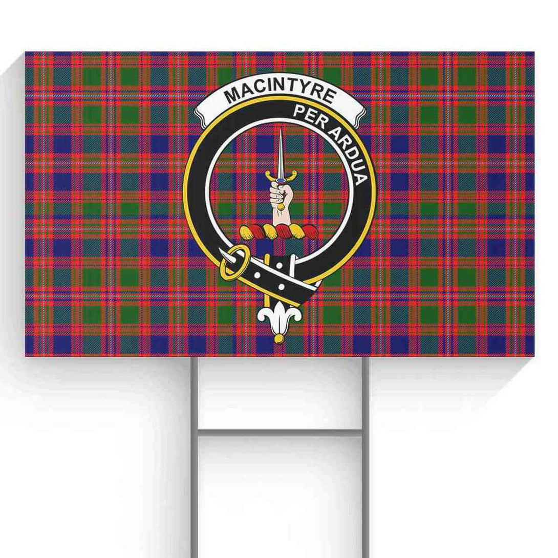 MacIntyre Tartan Classic Crest Yard Sign