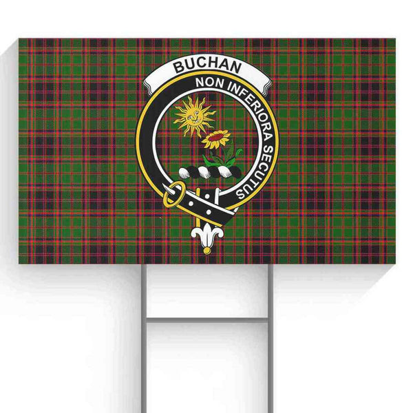 Buchan Tartan Classic Crest Yard Sign