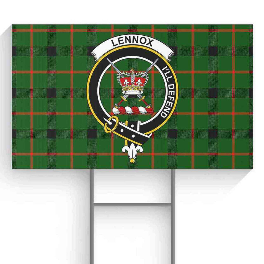 Lennox (Lennox Kincaid) Tartan Classic Crest Yard Sign