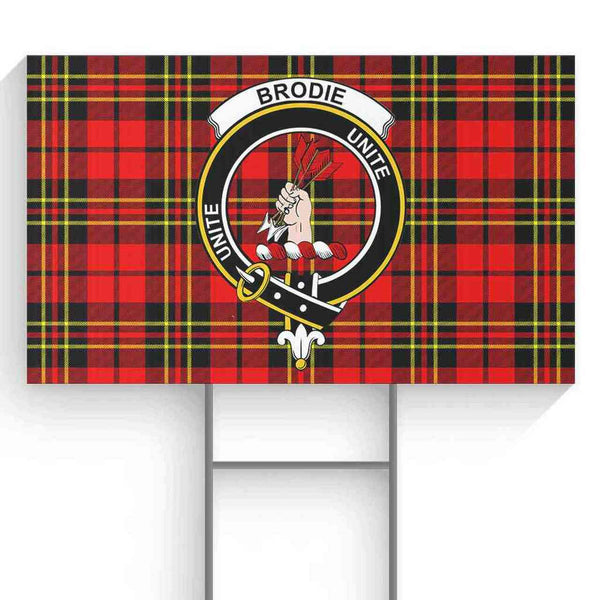 Brodie Tartan Classic Crest Yard Sign