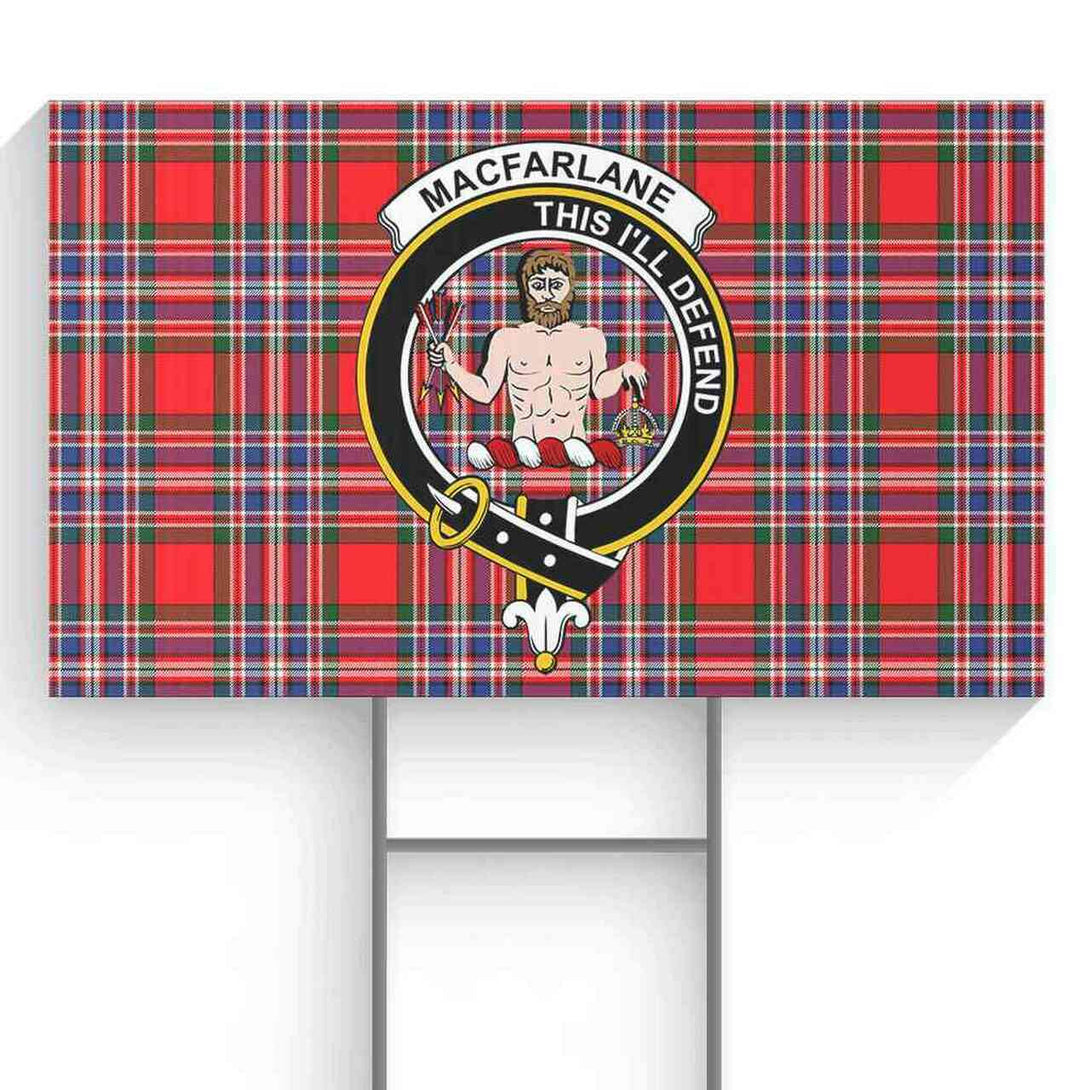 MacFarlane Tartan Classic Crest Yard Sign