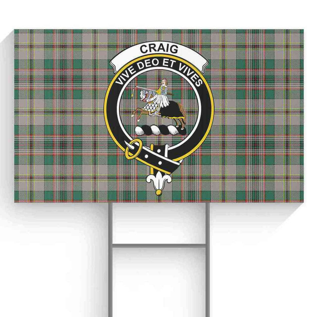 Craig Tartan Classic Crest Yard Sign