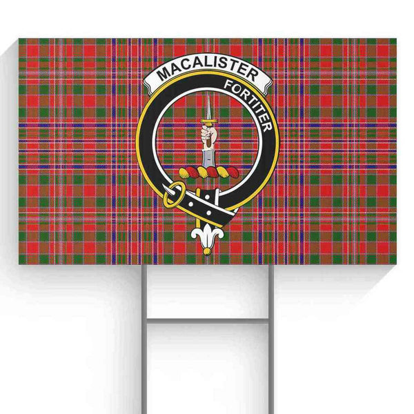 MacAlister Tartan Classic Crest Yard Sign