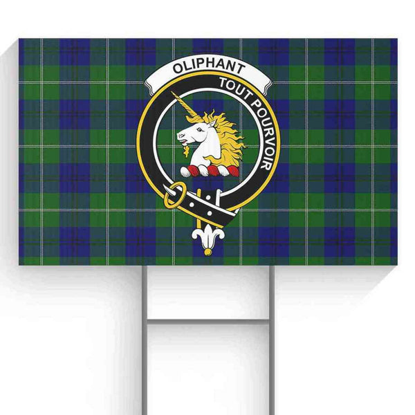 Oliphant Tartan Classic Crest Yard Sign