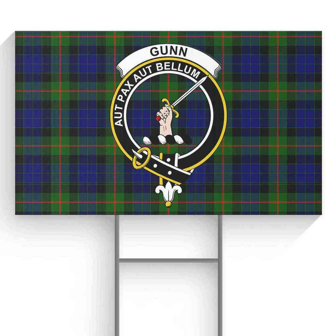 Gunn Tartan Classic Crest Yard Sign