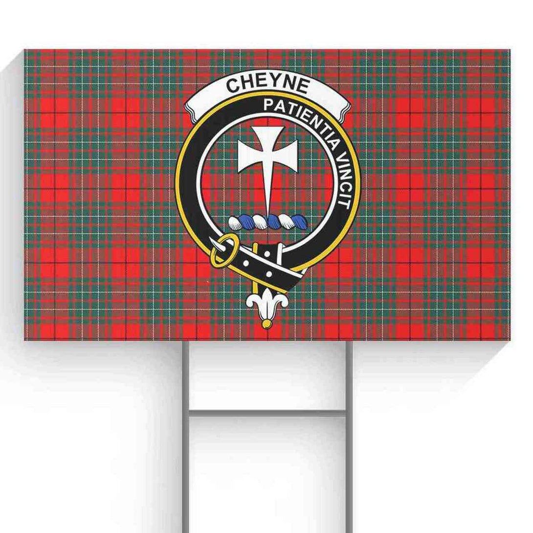 Cheyne Tartan Classic Crest Yard Sign