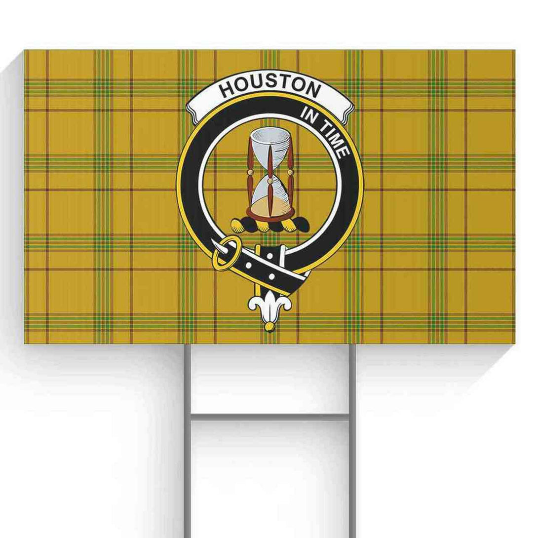 Houston Tartan Classic Crest Yard Sign