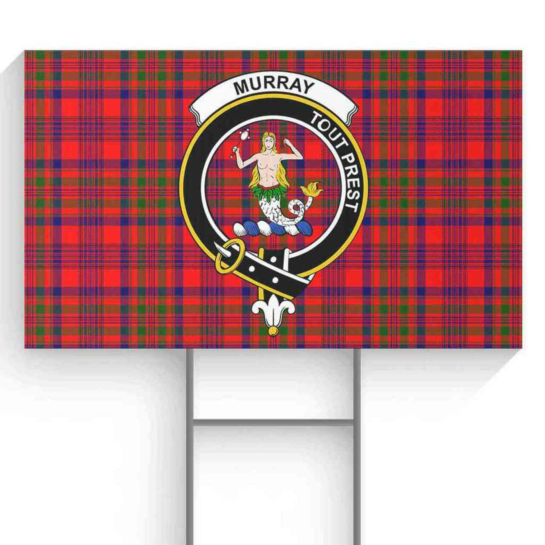 Murray (of Dysart) Tartan Classic Crest Yard Sign