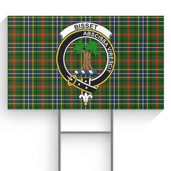 Bisset Tartan Classic Crest Yard Sign