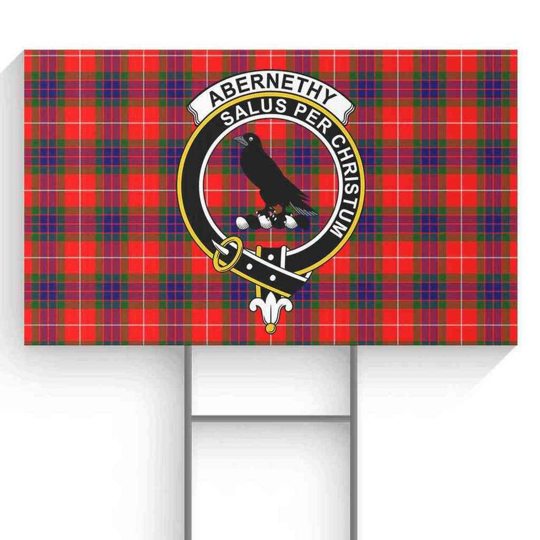 Abernethy Tartan Classic Crest Yard Sign