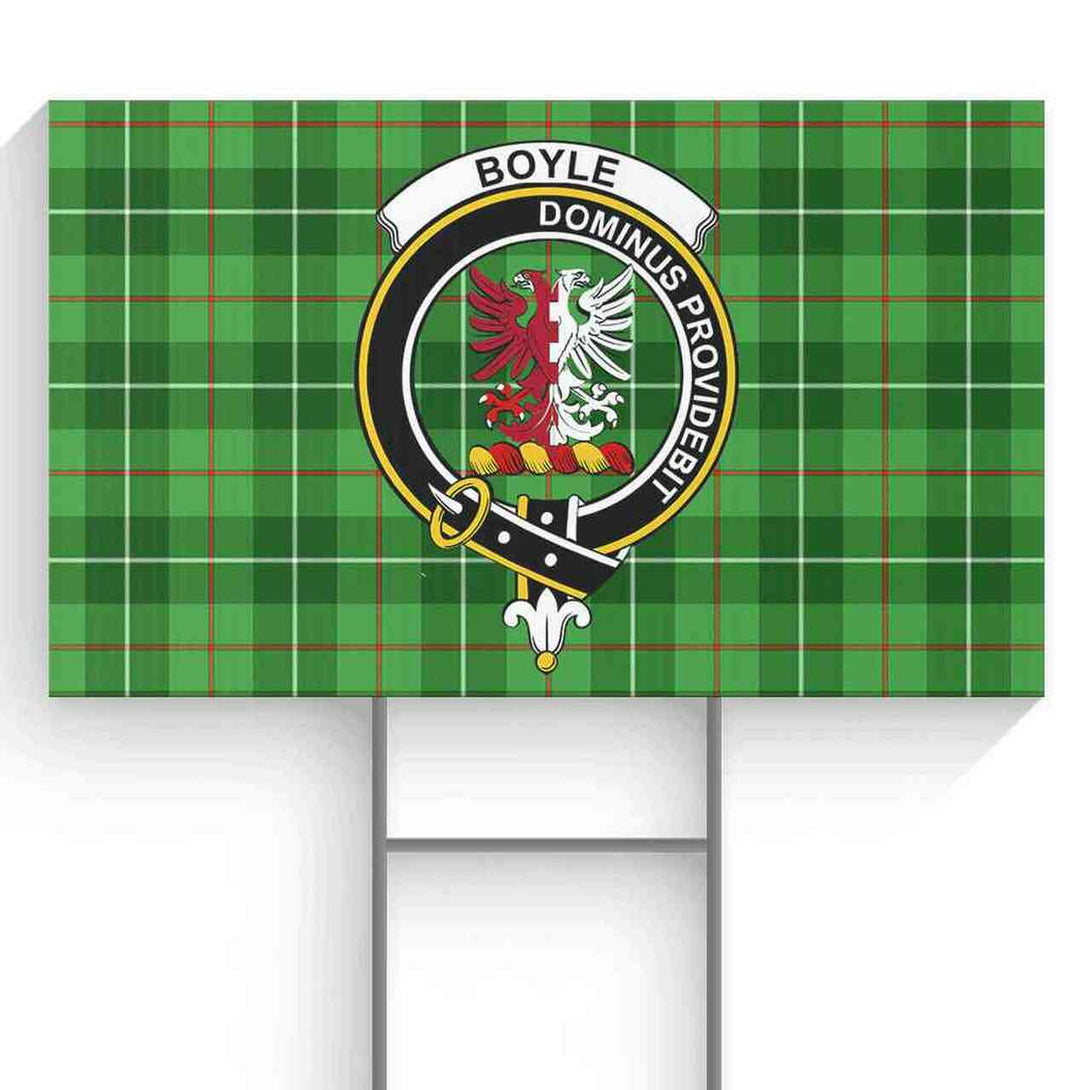 Boyle Tartan Classic Crest Yard Sign