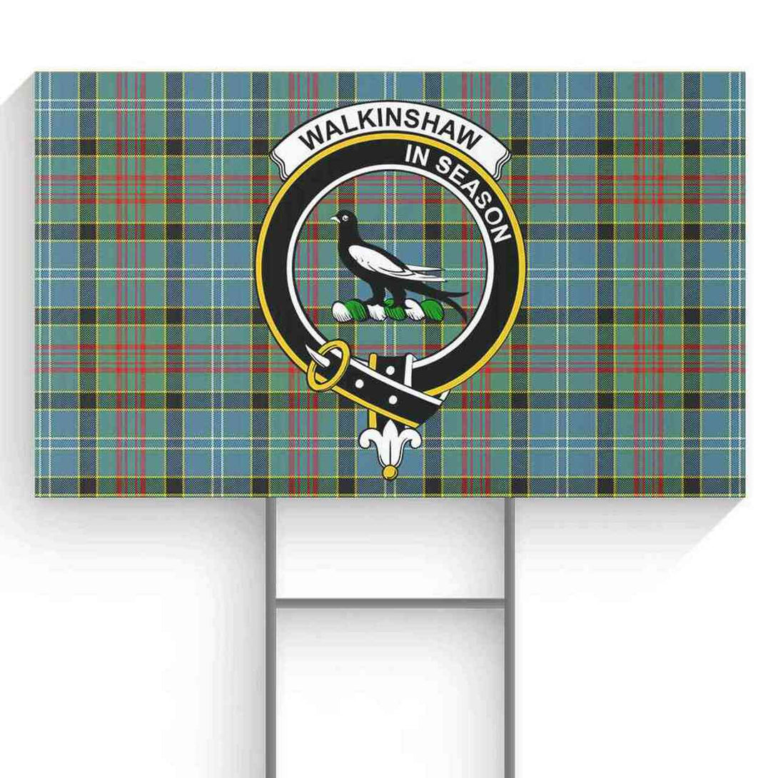 Walkinshaw Tartan Classic Crest Yard Sign