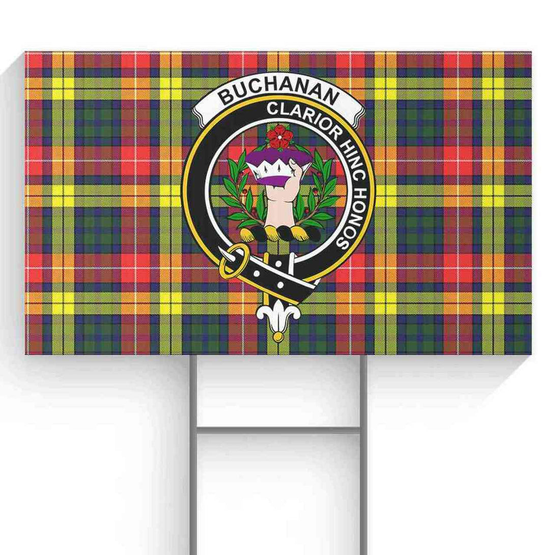 Buchanan Tartan Classic Crest Yard Sign