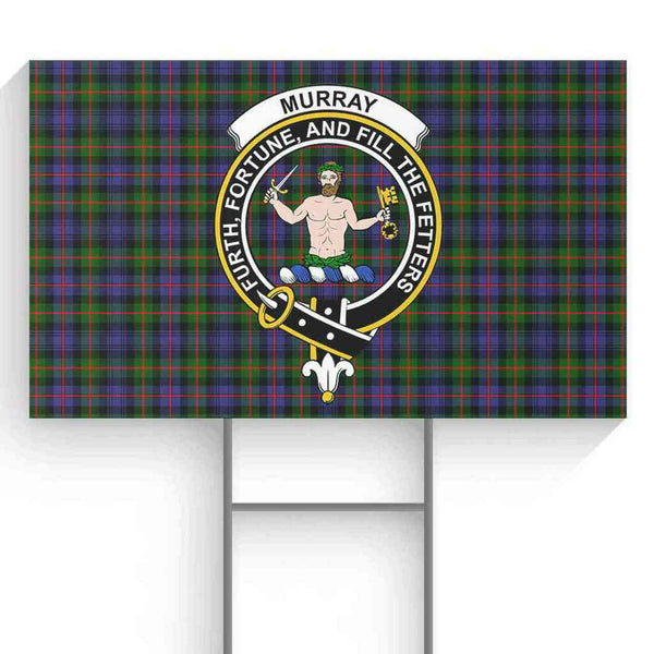 Murray (of Atholl) Tartan Classic Crest Yard Sign