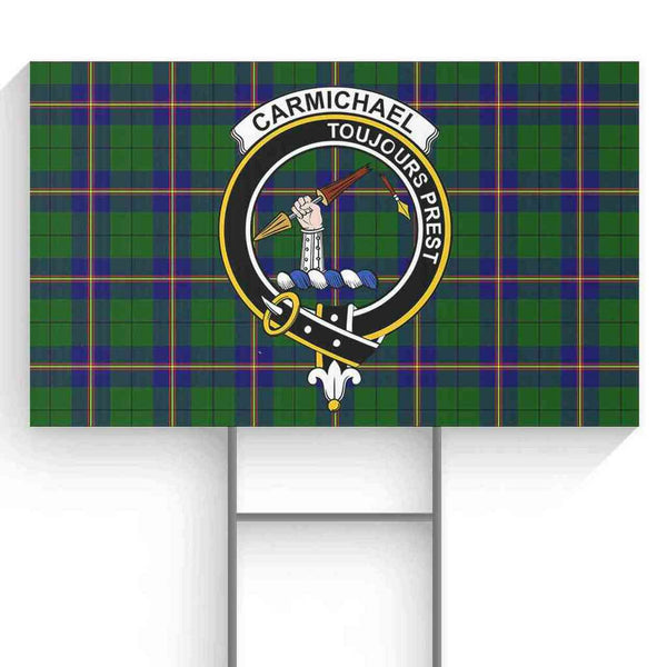 Carmichael Tartan Classic Crest Yard Sign