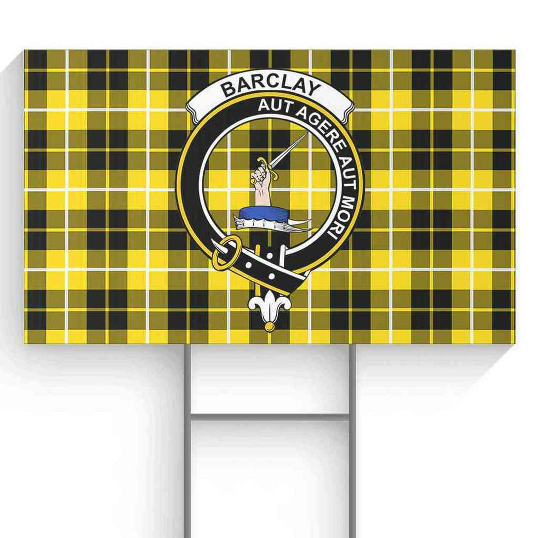 Barclay Tartan Classic Crest Yard Sign