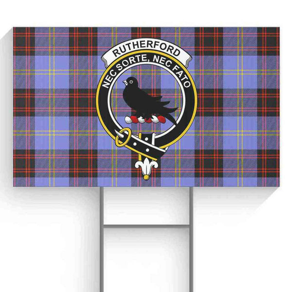 Rutherford Tartan Classic Crest Yard Sign