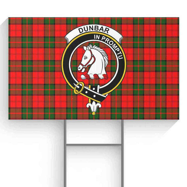 Dunbar Tartan Classic Crest Yard Sign