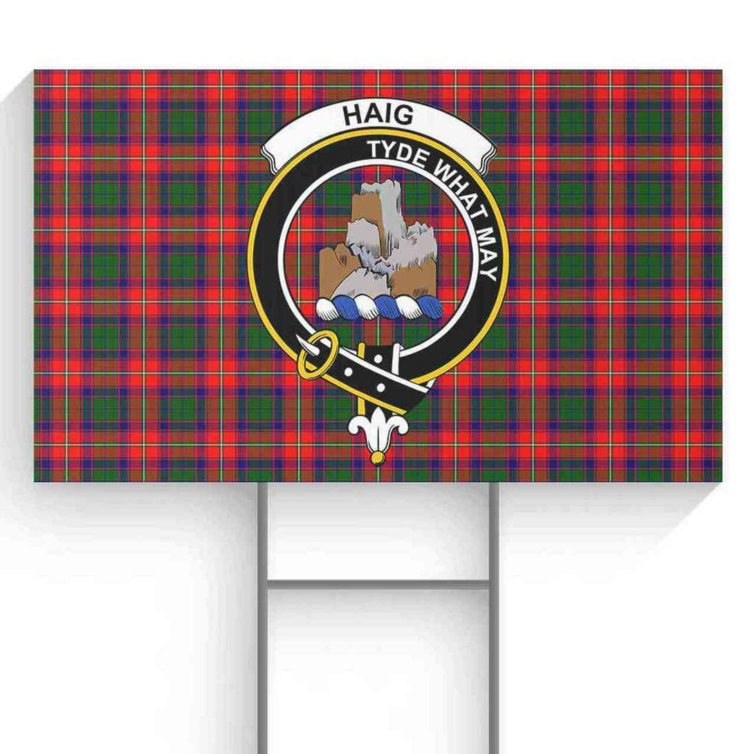 Haig Tartan Classic Crest Yard Sign