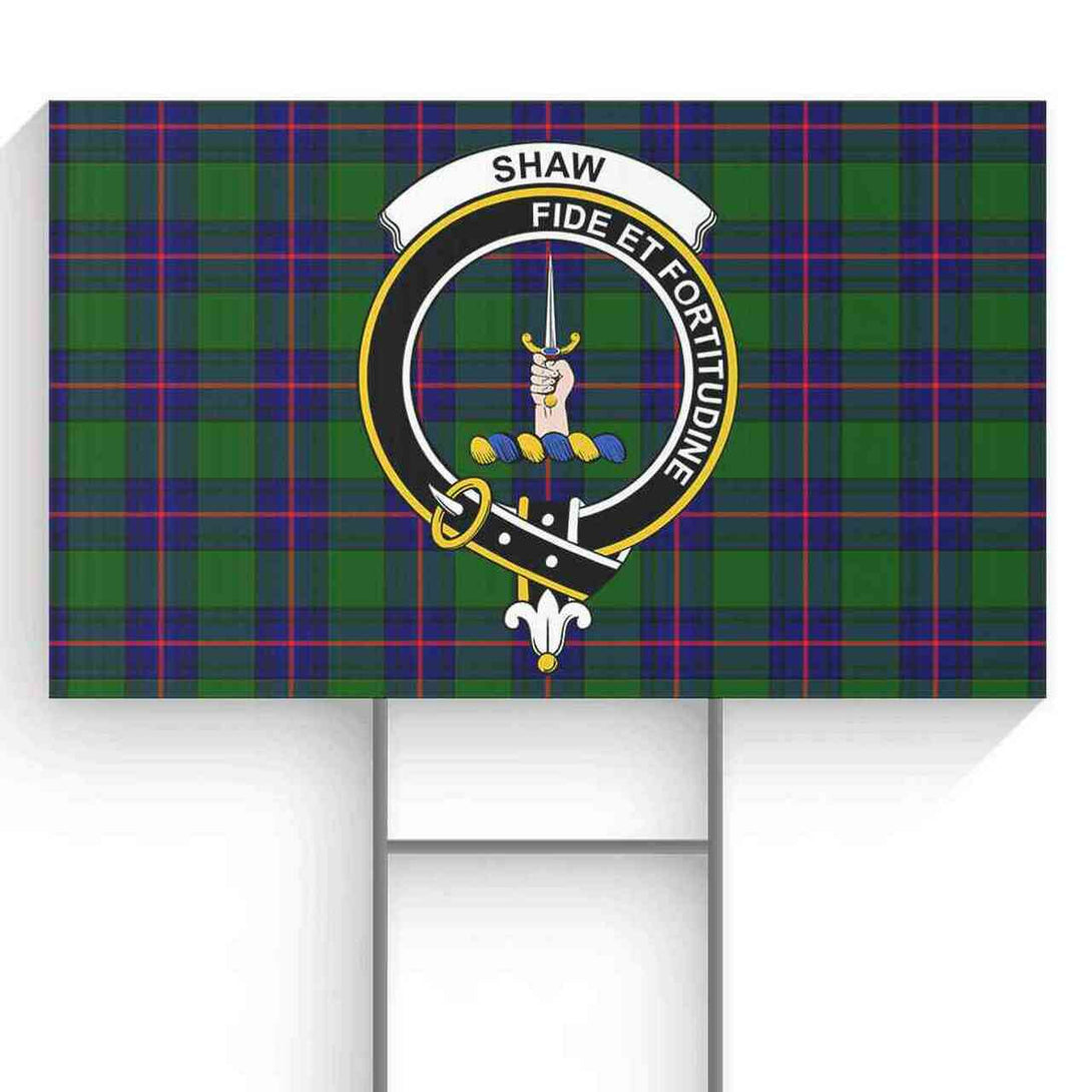 Shaw (of Tordarroch) Tartan Classic Crest Yard Sign