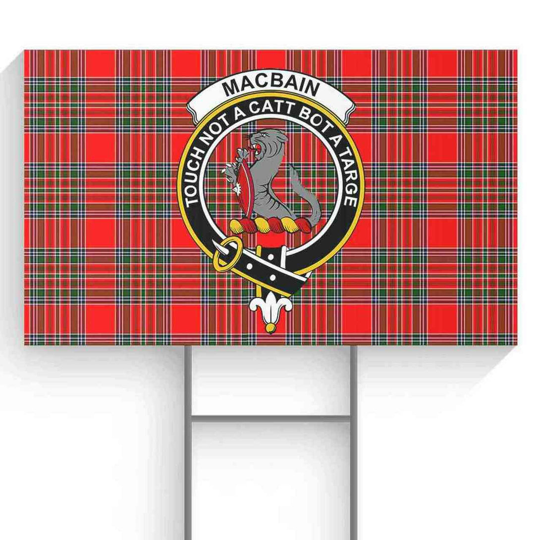 MacBain Tartan Classic Crest Yard Sign